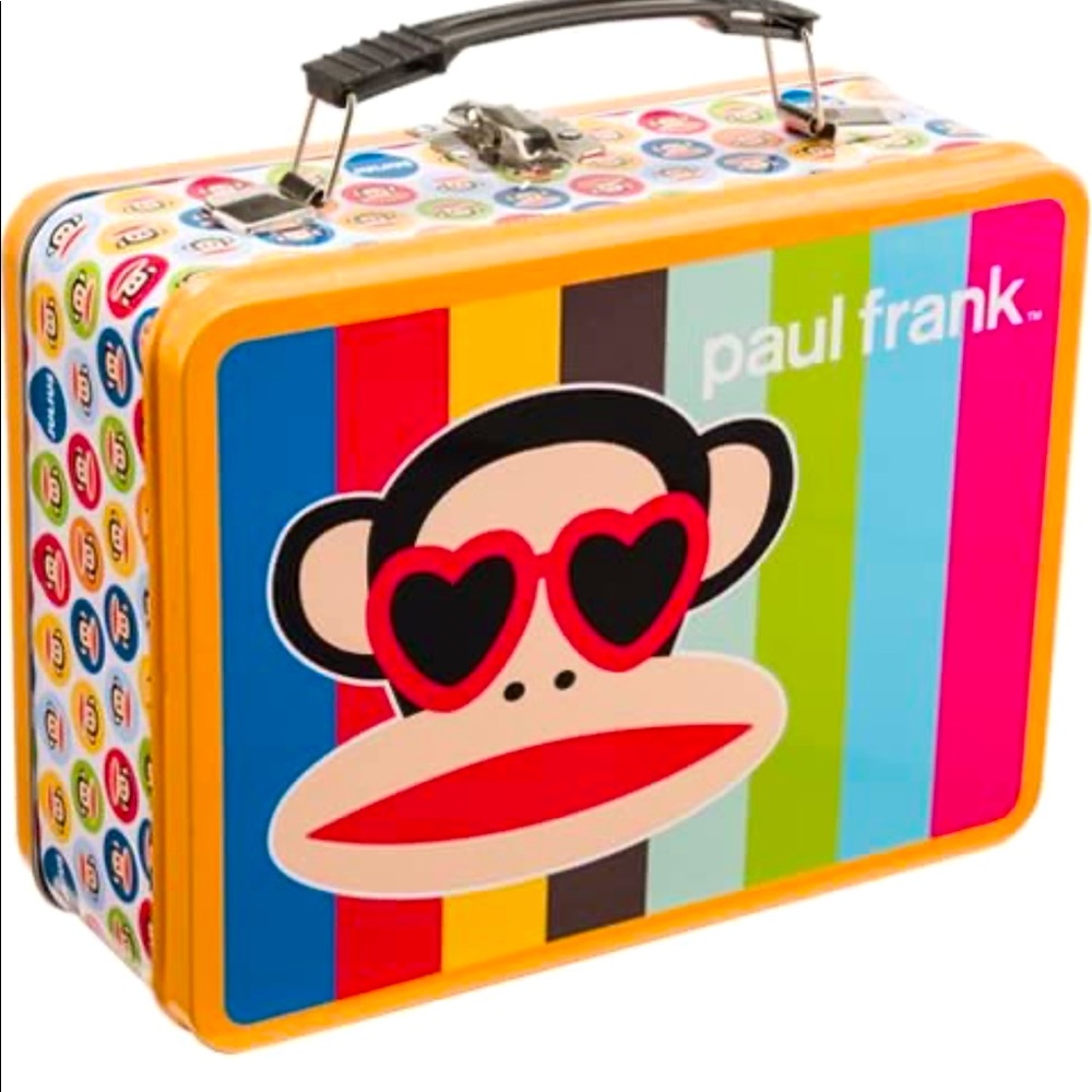 🔥Vandor Paul Frank Large Tin Tote Lunch Box